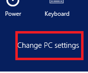 Windows 8.1 Settings, Change PC Settings